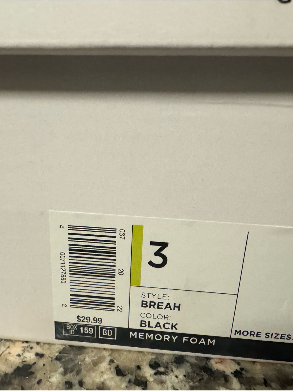 Memory Foam Shoes - Black